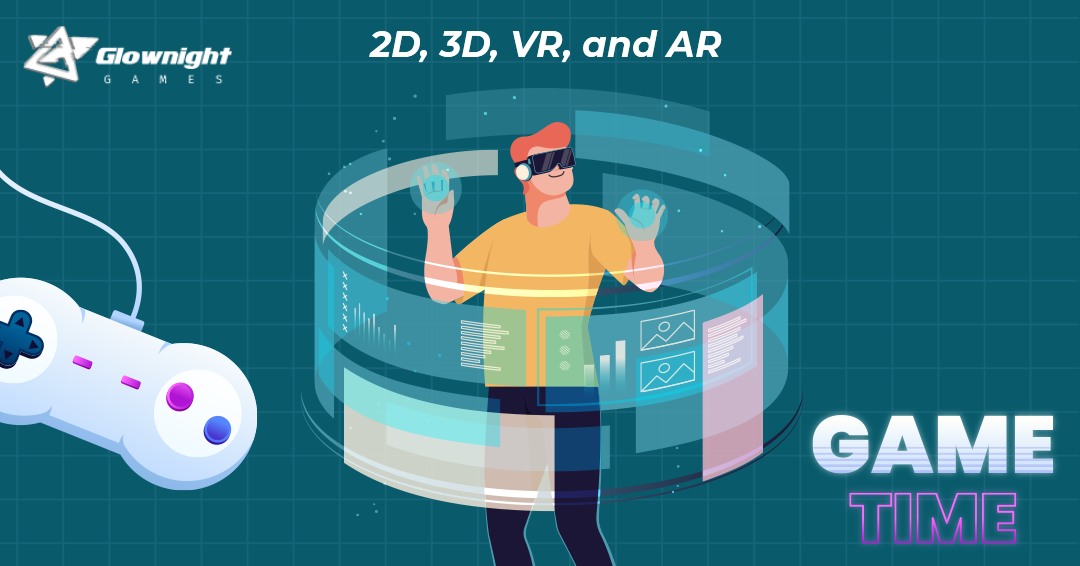 2D, 3D, VR, and AR